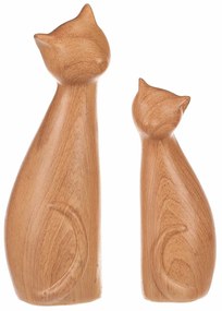 Dekoracje Koty, 11 x 6 x 17 cm, zestaw 2 sztuki,polires