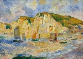 Obraz na szkle - Auguste Renoir, Sea and Cliffs, reprodukcje (70x50 cm)