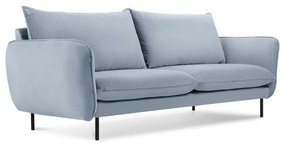 Jasnoniebieska aksamitna sofa 160 cm Vienna – Cosmopolitan Design