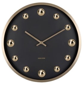 Zegar ścienny Karlsson 5971BK czarny, średnica 35 cm