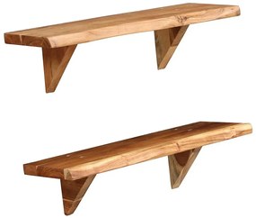 Zestaw drewnianych półek ściennych C3-K19