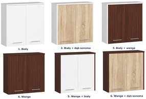 Klasyczna wisząca szafka łazienkowa wenge S4-G30