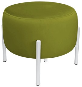 Pufa OLA LOFT ławka podnóżek metal biała BL75