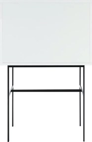 Szarobeżowa witryna z drzwiami przesuwnymi 70x109x40 cm Lekko – noo.ma