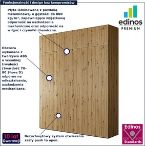Szafa na ubrania z nadstawką w kolorze dąb artisan N4-D35