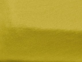 PrzytulneMieszkanie.pl Jersey prześcieradło dziecięce żółte 70x140 cm