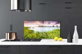 Panel Szklany Szuwary Nad Cichym Jeziorem