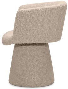 Obrotowy designerski fotel YATO, beżowy
