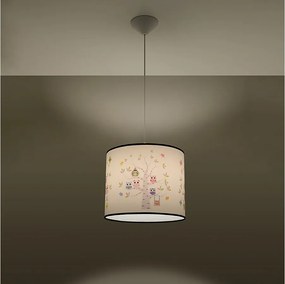 Lampy wiszące nowoczesny Gufo, PVC - 1 źródło światła 3000K - L.40 x H.82 cm - wielokolorowy