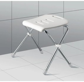Spirella Składane siedzisko prysznicowe SITZ, białe, 47 cm