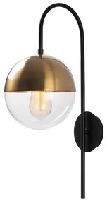 Kinkiet w czarno-złotym kolorze ø 20 cm Bastos – Opviq lights