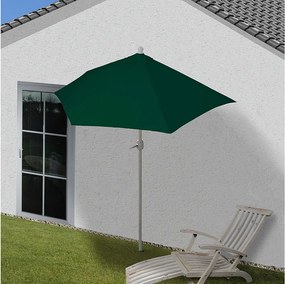 Parasol Lorca I półokrągły UV 50+,  300cm zielony bez stojaka