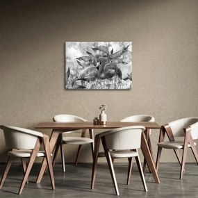 Obraz - Graffiti z flamingami (70x50 cm)