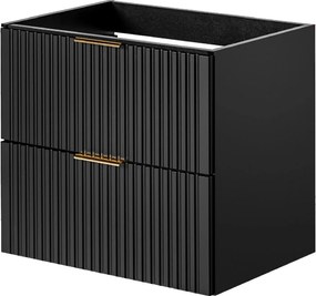 Szafka podumywalkowa czarna mat 60 x 46 cm ASTROS Black