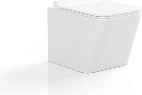 Toaleta WC podwieszana z ceramiki bez kołnierza – CLEMONA