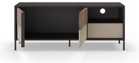 Antracytowo-jasnobrązowa szafka pod TV 156x57 cm Amalia – Marckeric