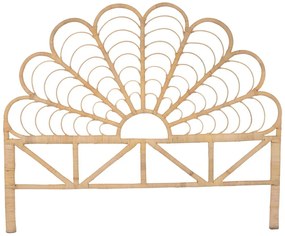 Zagłówek łóżka 160 cm - Rattan - Naturalny - FLOSIA