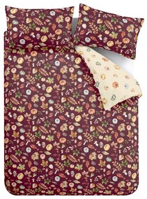 Fioletowa pościel dwuosobowa 230x220 cm Autumn Pumpkins – Catherine Lansfield
