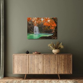Obraz na szkle - Wodospad w Tajlandii (70x50 cm)