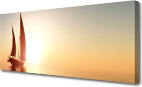 Obraz canvas Rejs o Zachodzie Słońca
