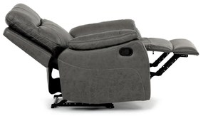 Fotel rozkładany 4092 GREY3, vintage, szary