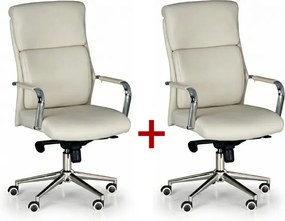 Krzesło biurowe VIRO 1+1 GRATIS, beżowy