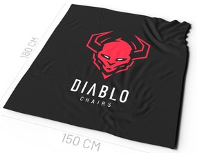 Koc polarowy Diablo Chairs, czarny