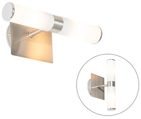 Nowoczesna lampa ścienna do łazienki stal IP44 2-światłowa - Bath Nowoczesny Oswietlenie wewnetrzne