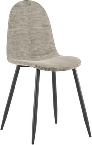 Martina - beżowe krzesło w stylu rattanu, zestaw 4 elementów