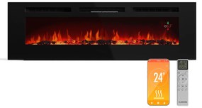 Klarstein Galeras Smart kominek elektryczny, 2 stopnie grzania, 16 – 30°| technologia IOT