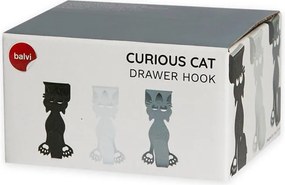 Wiszące metalowe haczyki zestaw 3 szt. Curious Cats – Balvi