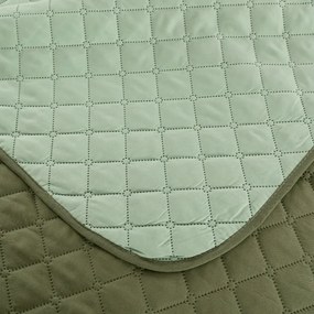 Narzuta na łóżko MICROVELLE, zielony Rozmiar: 220 x 240 cm