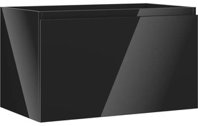 Mexen Orio szafka łazienkowa podumywalkowa 80 cm, 1 szuflada, czarna połysk - 91A10-08047-1-BF70