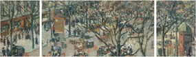 Obraz - Camille Pissarro, Boulevard des Italiens, Morning, Sunlight, reprodukcje (170x50 cm)