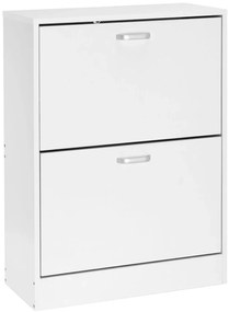 Biała uchylna szafka na buty  B5-R19