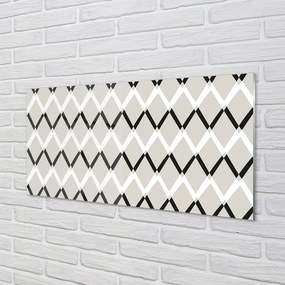 Panel szklany do Kuchni Szlachetny Wzór Diamentowy