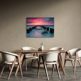 Obraz na szkle - Skały w morzu (70x50 cm)