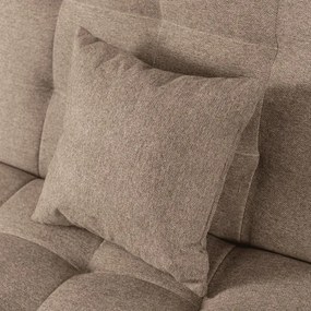 Sofa z Funkcją Spania NEPAL Wersalka Rozkładana Dwuosobowa Brązowa Nowoczesna do Salonu