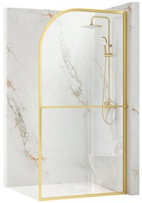 Ścianka prysznicowa Rea Sky Brush Gold 120