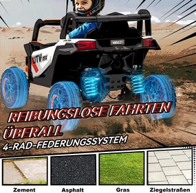 AIYAPLAY Elektryczne auto 12V dla dzieci, z funkcją zdalnego sterowania, pasem bezpieczeństwa, klaksonem, reflektorami LED, portem USB, dla dzieci w wieku 3-5 lat, Pomarańczowe