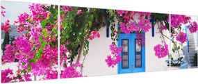 Obraz - Tradycyjny grecki dom (170x50 cm)