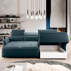 Narożnik MURILLO S Mini z elektryczną regulacją siedziska Prawostronny w tkaninie VOGUE 12 WERSAL