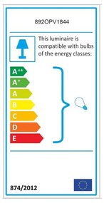 Czarna lampa wisząca ø 50 cm Tel – Opviq lights