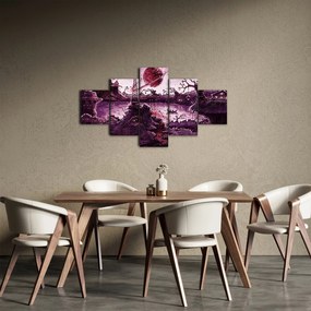 Obraz - Zaczarowana wioska (125x70 cm)