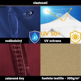 Namiot ogrodowy 3 x 6 INSTENT - system nożycowy  - kolor czarny