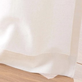 Biało-beżowa zasłona z mieszanki bawełny 140x240 cm Milano – douceur d'intérieur