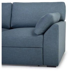 Niebieska rozkładana sofa 233 cm Janson – Scandic