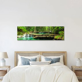 Obraz - Wodospad Erawan w Kanchanaburi, Tajlandia (170x50 cm)