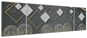 Obraz abstrakcji (170x50 cm)