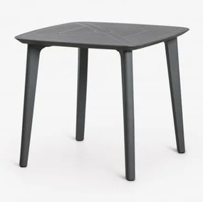 Kwadratowy Stół Ogrodowy 85x85 Cm Z Polipropylenu Scand Grafitowa Szarość - Sklum